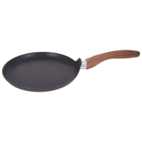 Сковорода Kukmara Granit Ultra Blue СБГГ240А Для блинов / 24 см / Черный