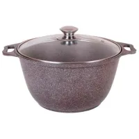 Кастрюля Kukmara КМК22А 2л Алюминий / Серый