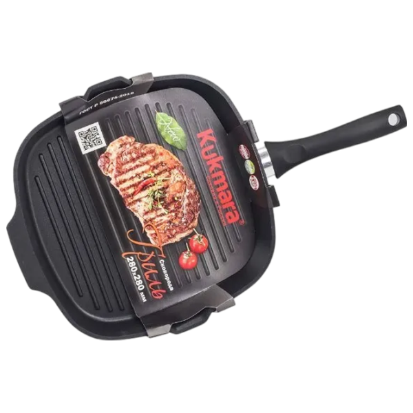 Сковорода Kukmara Traditia SGK280A Tigaie-grill / / Черный photo 5