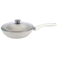 Сковорода Kukmara Traditia С223АС Универсальная / 22 см / Бежевый