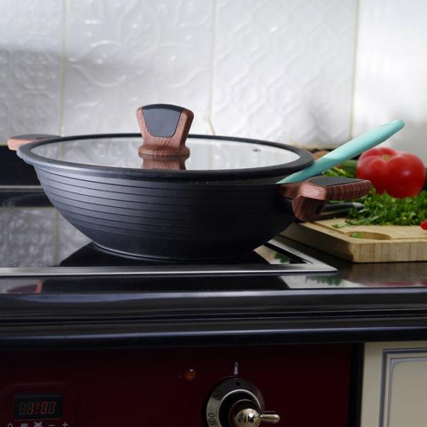 Tigaie Fissman Diamond 14302 Wok / 28 cm / Black photo 5