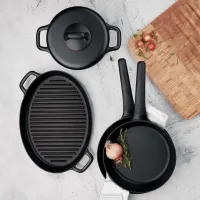 Tigaie Korkmaz Gusto Plus 1366A Universală / 24 cm / Black photo 4