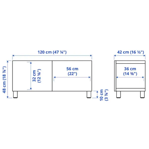 Comodă TV Ikea Besta 48 x 120 x 42 / PAL photo 6