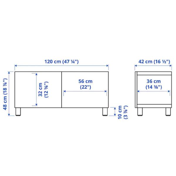 Comodă TV Ikea Besta 48 x 120 x 42 / PAL photo 6