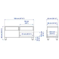 Тумба под телевизор Ikea Besta 48 x 120 x 42см / МДФ photo 2