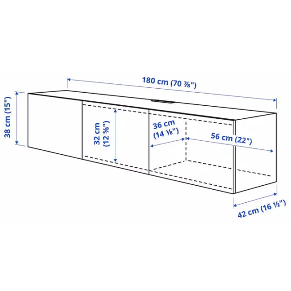 Comodă TV Ikea Besta 38 x 180 x 42 / PAL photo 6