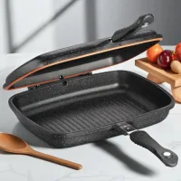 Сковорода Korkmaz Duplo Douple 1469A Tigaie-grill / / Черный photo 4