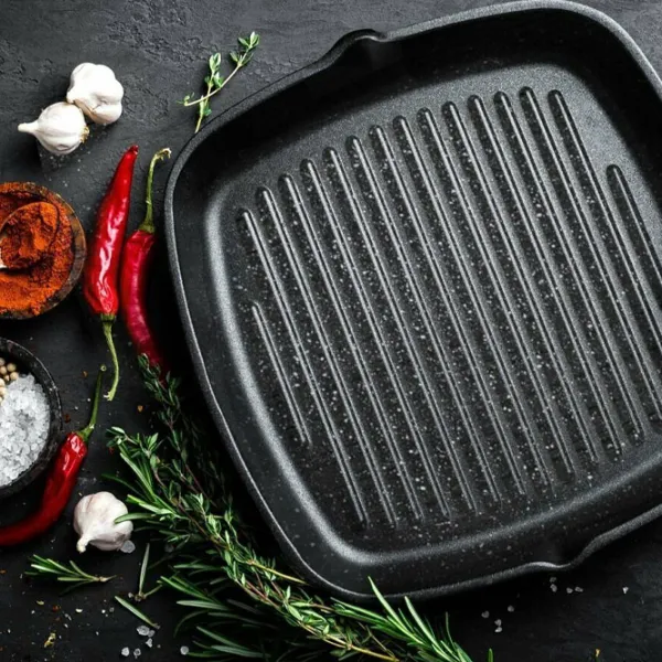 Tigaie Korkmaz Ornella A1120 Tigaie-grill / / Black photo 6