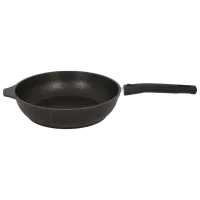 Сковорода Kukmara Marmura СМТ222А Универсальная / 22 см / Черный