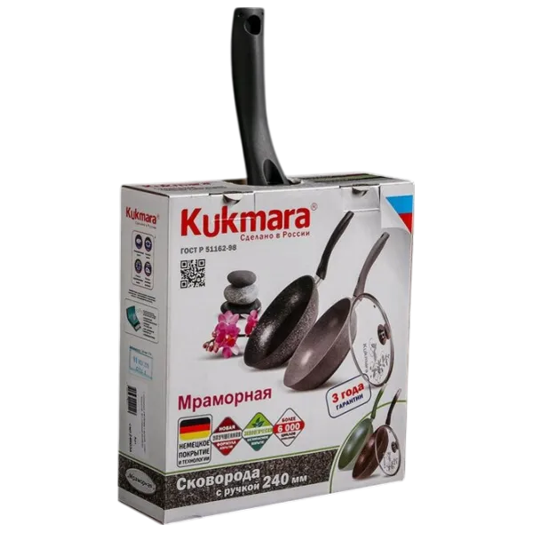 Tigaie Kukmara Marmura SMT24603A Universală / 24 cm / Black photo 7