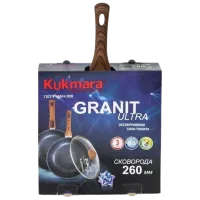 Сковорода Kukmara Granit Ultra CSS261A Универсальная / 26 см / Черный photo 7