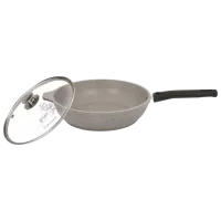 Сковорода Kukmara Marmura SMS26604A Универсальная / 26 см / Серый