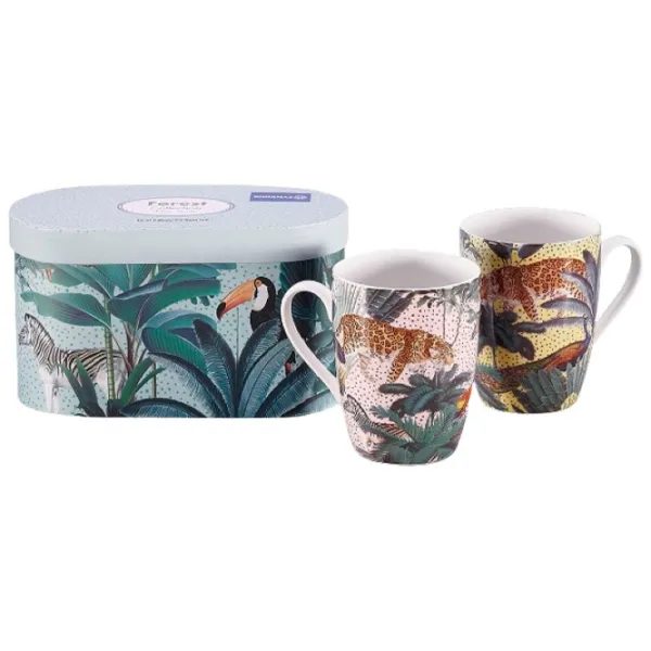 Set de căni Korkmaz Forest 360 ml / Porțelan / Multicolor photo 1
