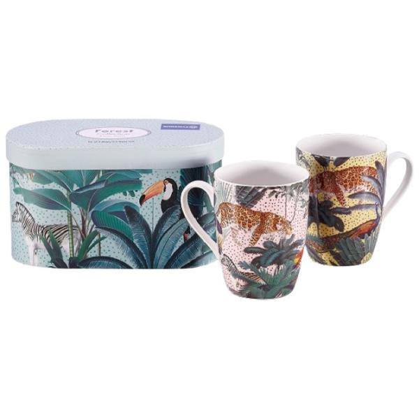 Set de căni Korkmaz Forest 360 ml / Porțelan / Multicolor photo 1