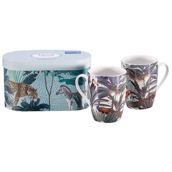 Set de căni Korkmaz Forest 360 ml / Porțelan / Multicolor photo 1