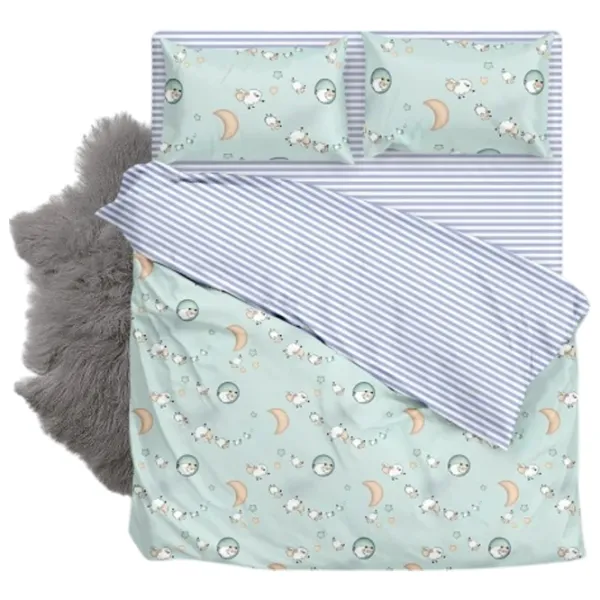 Lenjerie de pat pentru copii TEP Tepik Soft Dreams (5726243) Bumbac/ Blue Light photo 1