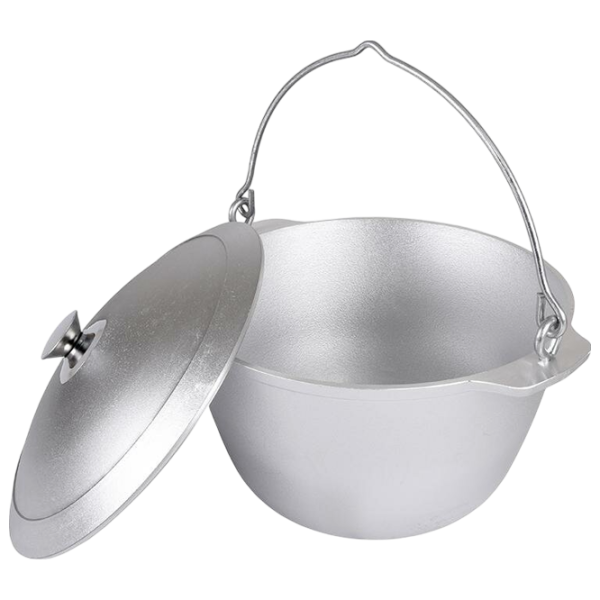 Ceaun pentru grătar Kukmara KP60 6 ll / Aluminiu / Silver photo 2