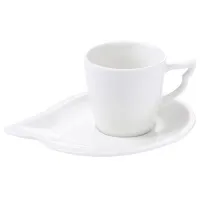 Набор чашек Korkmaz Angela 80 мл / Фарфор / Белый
