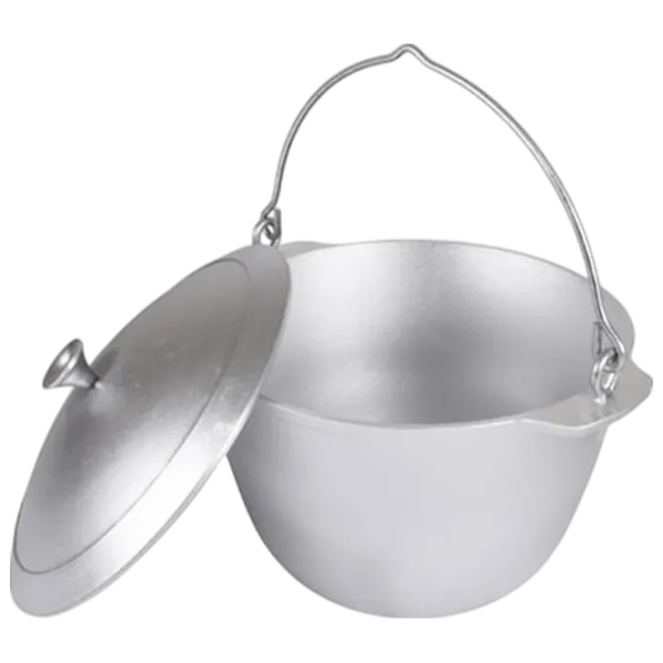 Ceaun pentru grătar Kukmara KP80 8l / Aluminiu / Silver photo 2