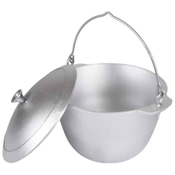 Ceaun pentru grătar Kukmara KP80 8l / Aluminiu / Silver photo 2