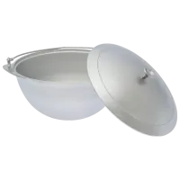 Ceaun pentru grătar Kukmara KP90 9l / Aluminiu / Silver photo 3