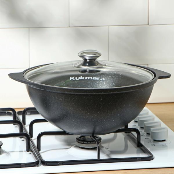 Казан для плова Kukmara КМТ37А 3.5л / Алюминий / Черный photo 6