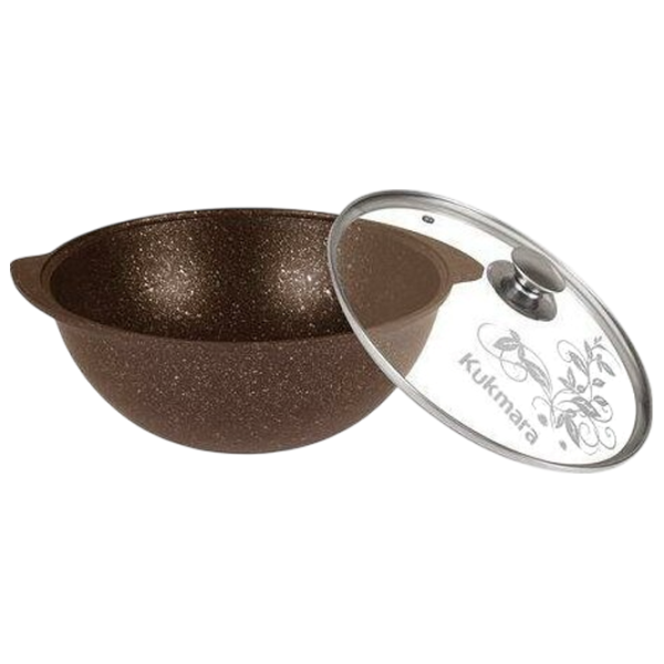 Ceaun pentru pilaf Kukmara КМК47А 4.5l / Aluminiu / Brown photo 2
