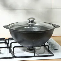 Казан для плова Kukmara КМТ47А 4.5л / Алюминий / Черный photo 7
