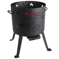 Cuptor pentru cazan Kukmara UK03 Oțel inoxidabil / Black photo 2
