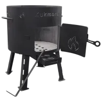 Cuptor pentru cazan Kukmara UK04 Oțel inoxidabil / Black photo 2