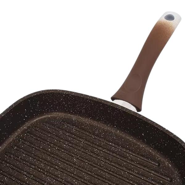 Сковорода Kukmara Marmura SGKMK280A Tigaie-grill / / Коричневый photo 5 Сковорода Kukmara Marmura SGKMK280A Tigaie-grill / / Коричневый photo 5
