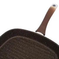 Сковорода Kukmara Marmura SGKMK280A Tigaie-grill / / Коричневый photo 5