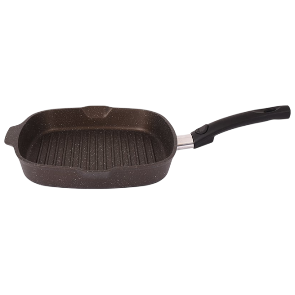 Tigaie Kukmara Marmura SGKMK281A Tigaie-grill / / Brown photo 2 Tigaie Kukmara Marmura SGKMK281A Tigaie-grill / / Brown photo 2
