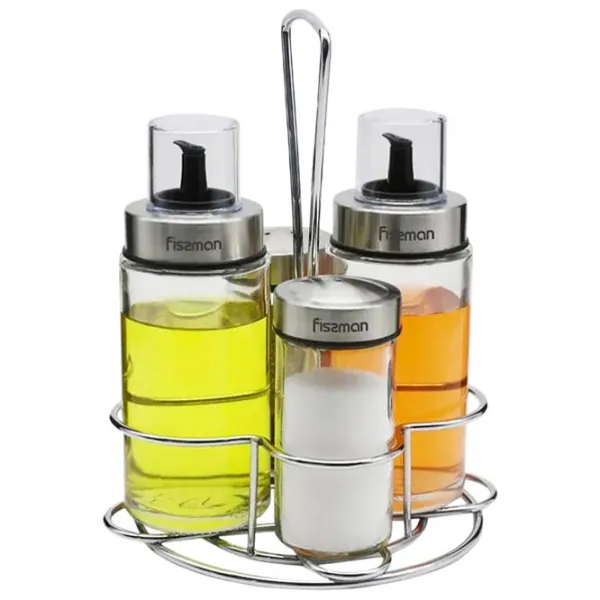 Set pentru condimente Fissman 6435 Sticlă / Transparent photo 1