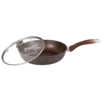 Сковорода Kukmara Marmura SMK24603A Универсальная / 24 см / Коричневый