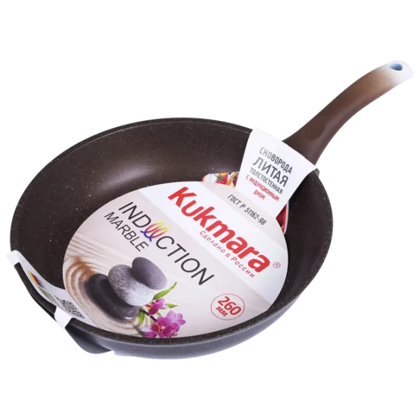 Tigaie Kukmara Marble Induction SMKI260A Universală / 26 cm / Brown photo 3