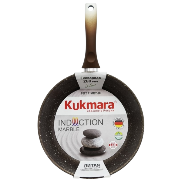 Tigaie Kukmara Marble Induction SMKI260A Universală / 26 cm / Brown photo 4