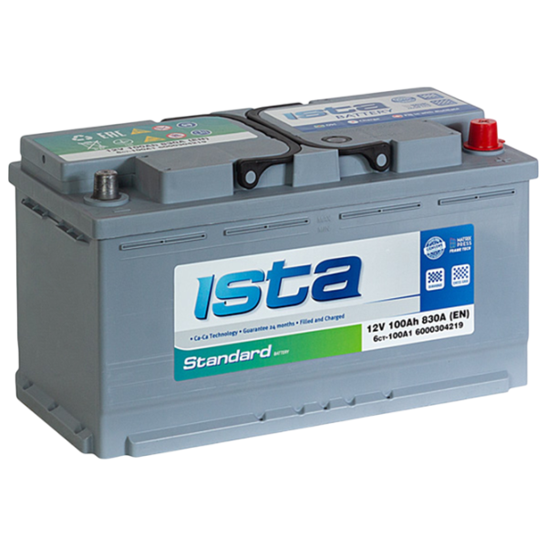 Авто аккумулятор Ista Standart 830 A / 100 Ач  photo 1