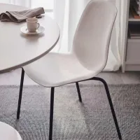 Кухонный стул Ikea Lidas/Sefast Пластик/ Белый Черный photo 2