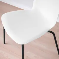 Кухонный стул Ikea Lidas/Sefast Пластик/ Белый Черный photo 7