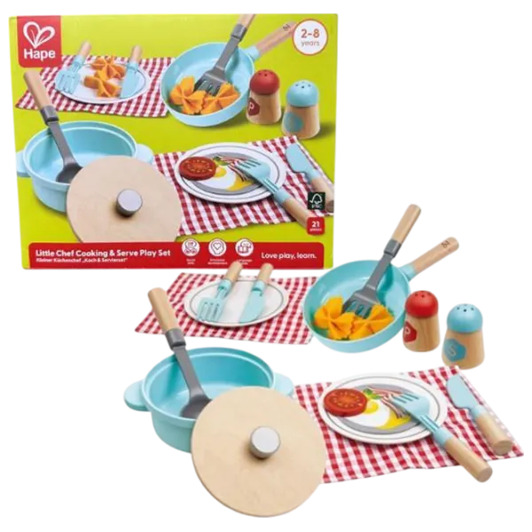 Кухонный гарнитур Hape Little Chef 3+ / набор посуды photo 1