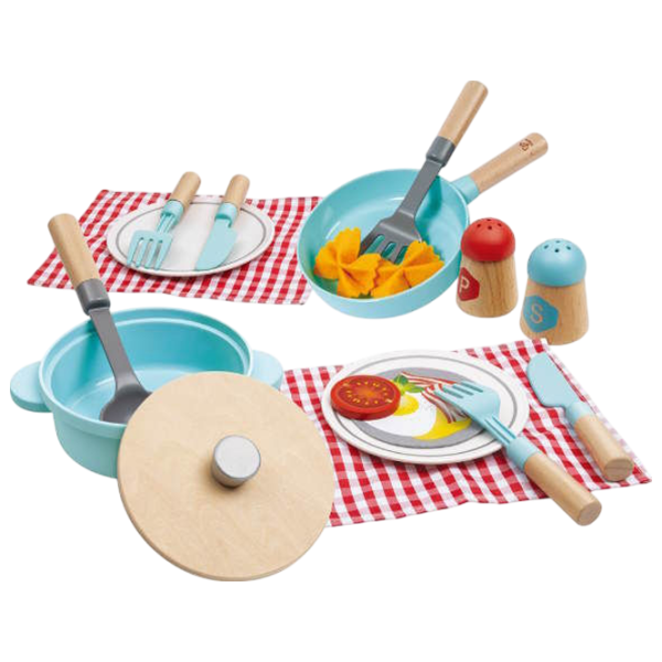 Кухонный гарнитур Hape Little Chef 3+ / набор посуды photo 2