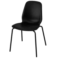 Scaun de bucătărie Ikea Lidas/Sefast Plastic/ Black Black