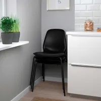 Scaun de bucătărie Ikea Lidas/Sefast Plastic/ Black Black photo 2