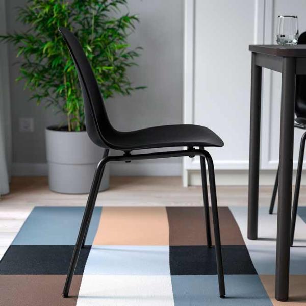 Scaun de bucătărie Ikea Lidas/Sefast Plastic/ Black Black photo 3