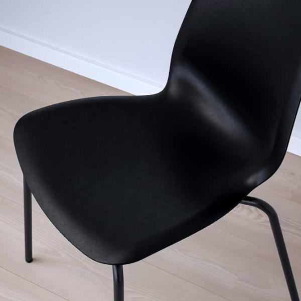 Scaun de bucătărie Ikea Lidas/Sefast Plastic/ Black Black photo 4