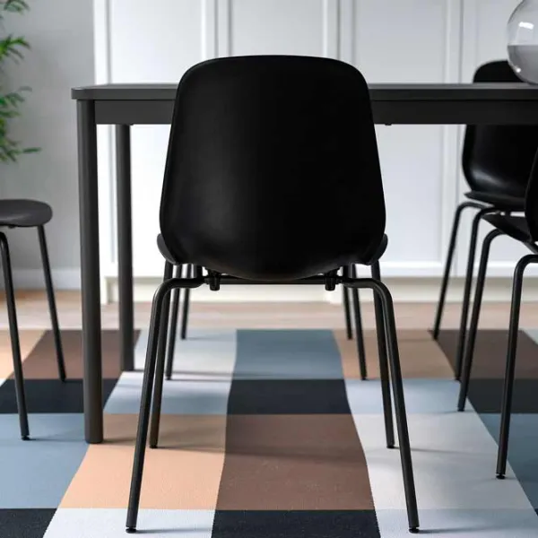Scaun de bucătărie Ikea Lidas/Sefast Plastic/ Black Black photo 5