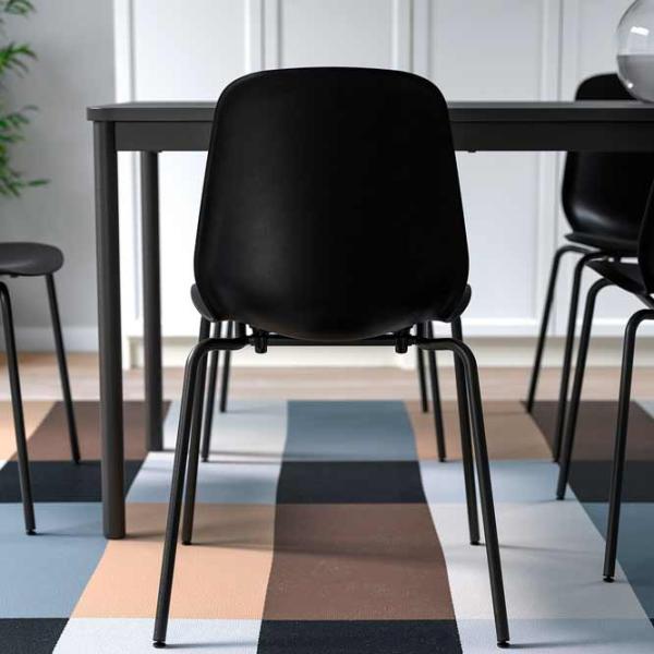 Scaun de bucătărie Ikea Lidas/Sefast Plastic/ Black Black photo 5