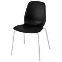 Scaun de bucătărie Ikea Lidas/Sefast Plastic/ Black White