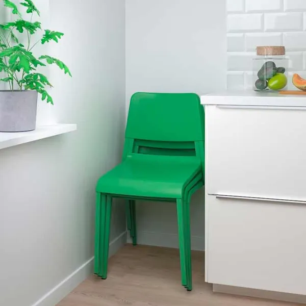 Scaun de bucătărie Ikea Teodores Plastic/ Green Green photo 2 Scaun de bucătărie Ikea Teodores Plastic/ Green Green photo 2